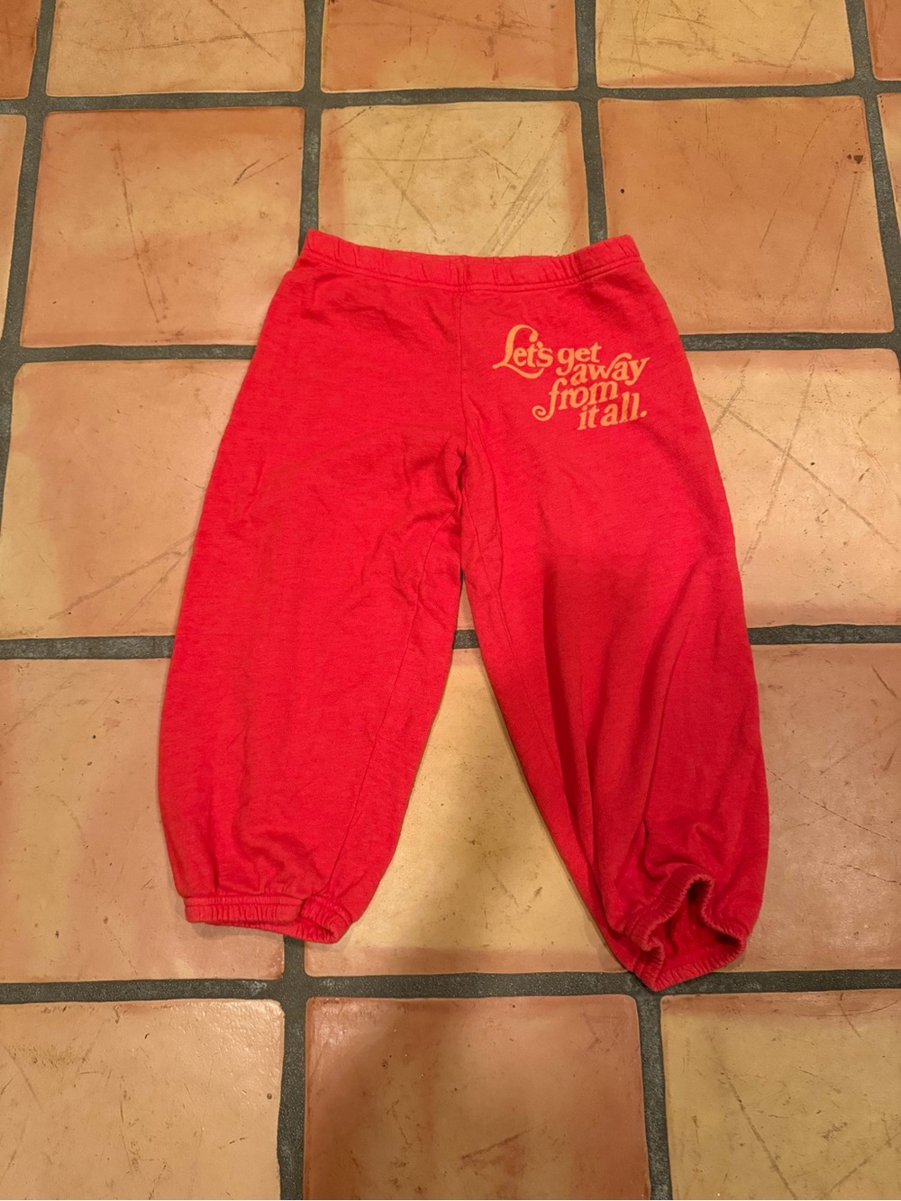 Wildfox Red Track Joggers